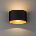 Sieninis lauko šviestuvas ELLIPSES LED BLACK/GOLD IP54